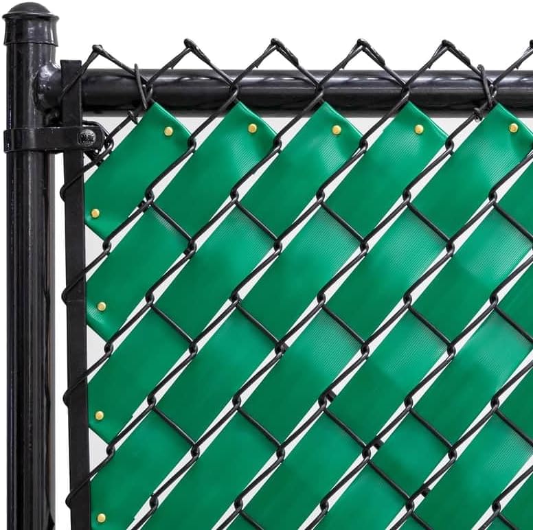 Chain Link Fence Privacy Tape (Emerald Green)