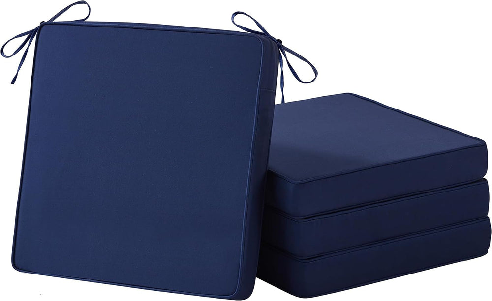 IASEAHK Patio Chair Cushions, 18.5" x 16" x 3" Outdoor Chair C...