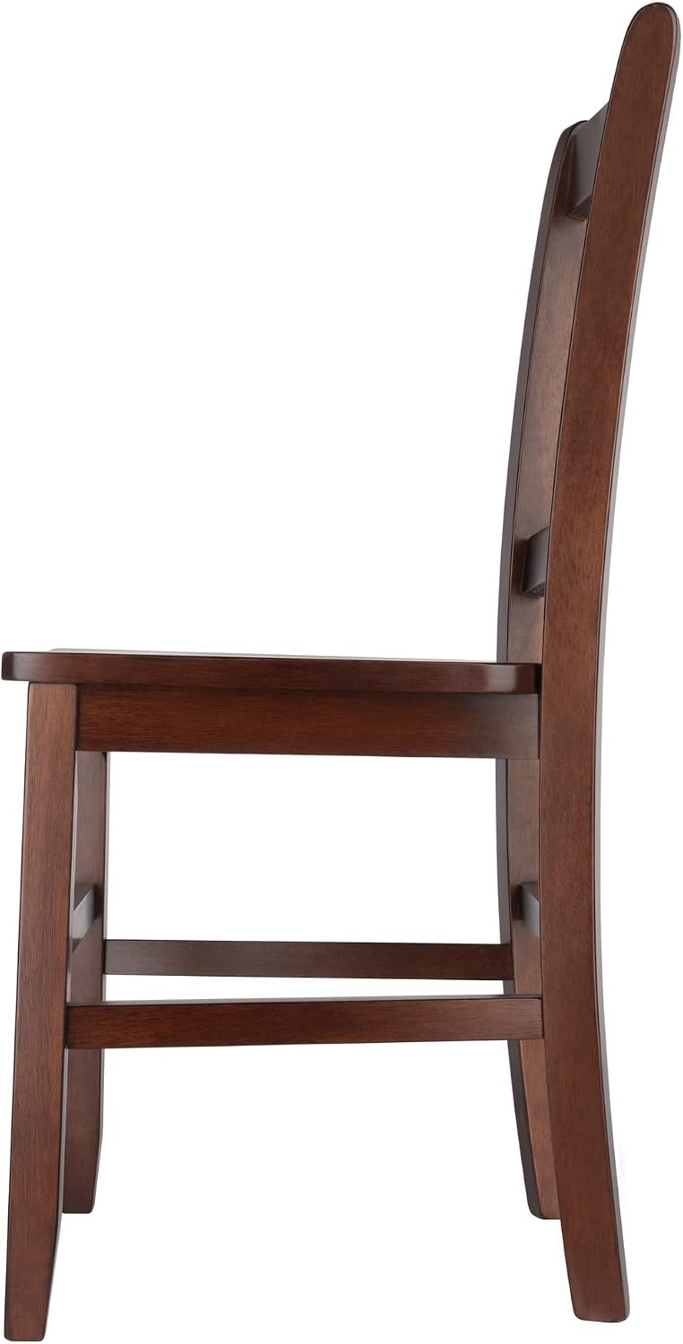 winsome madison seating, walnut medium showing dimensions