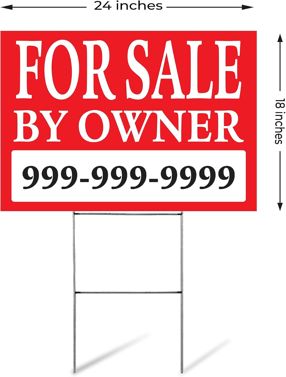 SignPro Customizable For Sale By Owner (FSBO) Sign, Personalized House For Sa...