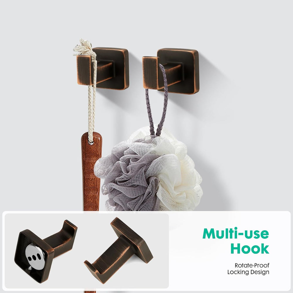 5 Piece Bathroom Hardware Accessories Set Oil Rubbed Bronze,24 Inch Towel Bar...