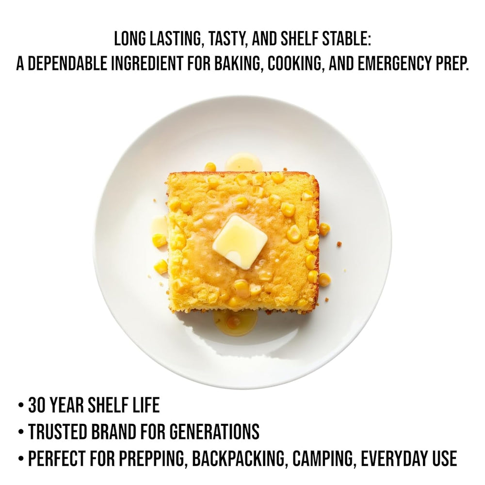 Future Essentials Yellow Corn Meal – #10 Size Can, 30-Year Shelf Life