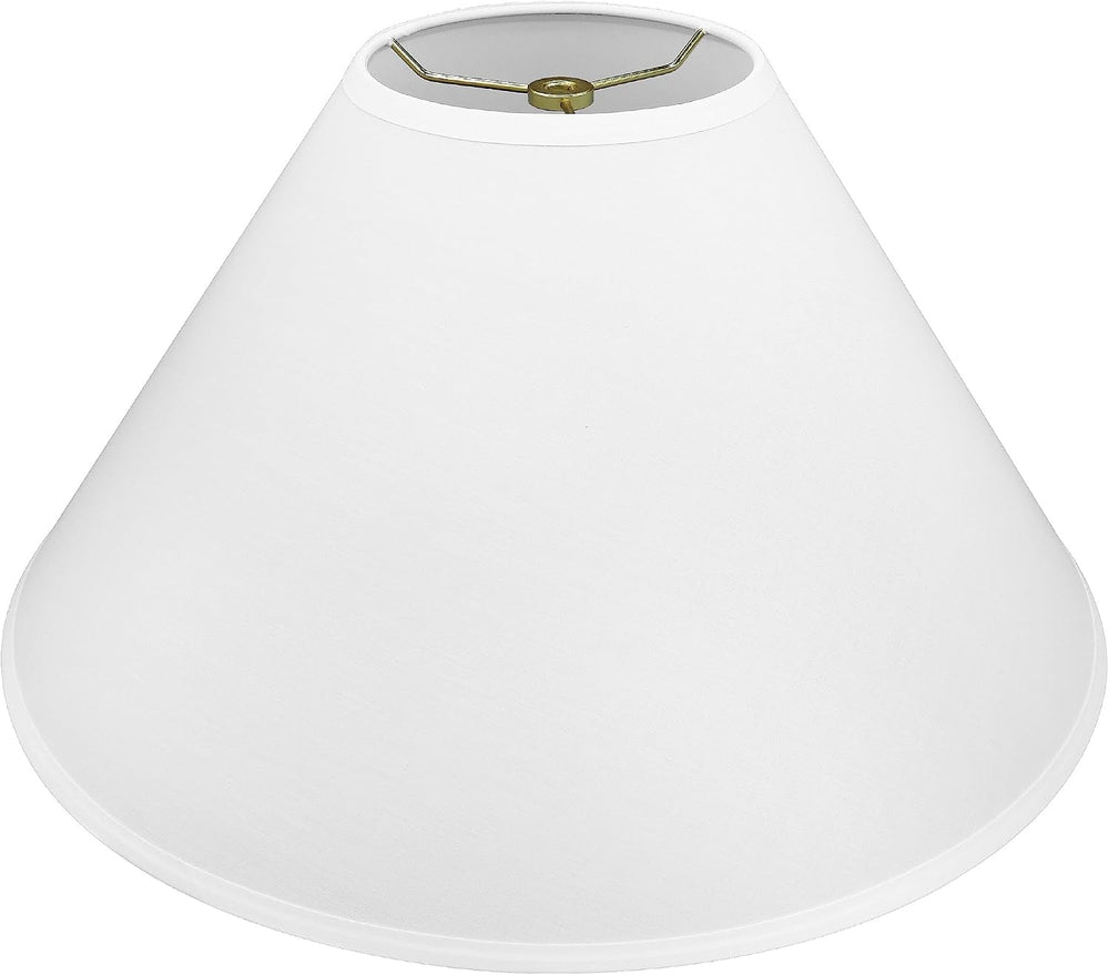 Aspen Creative 32206A Hardback Empire Spider Lamp Shade in White, 6" Top...