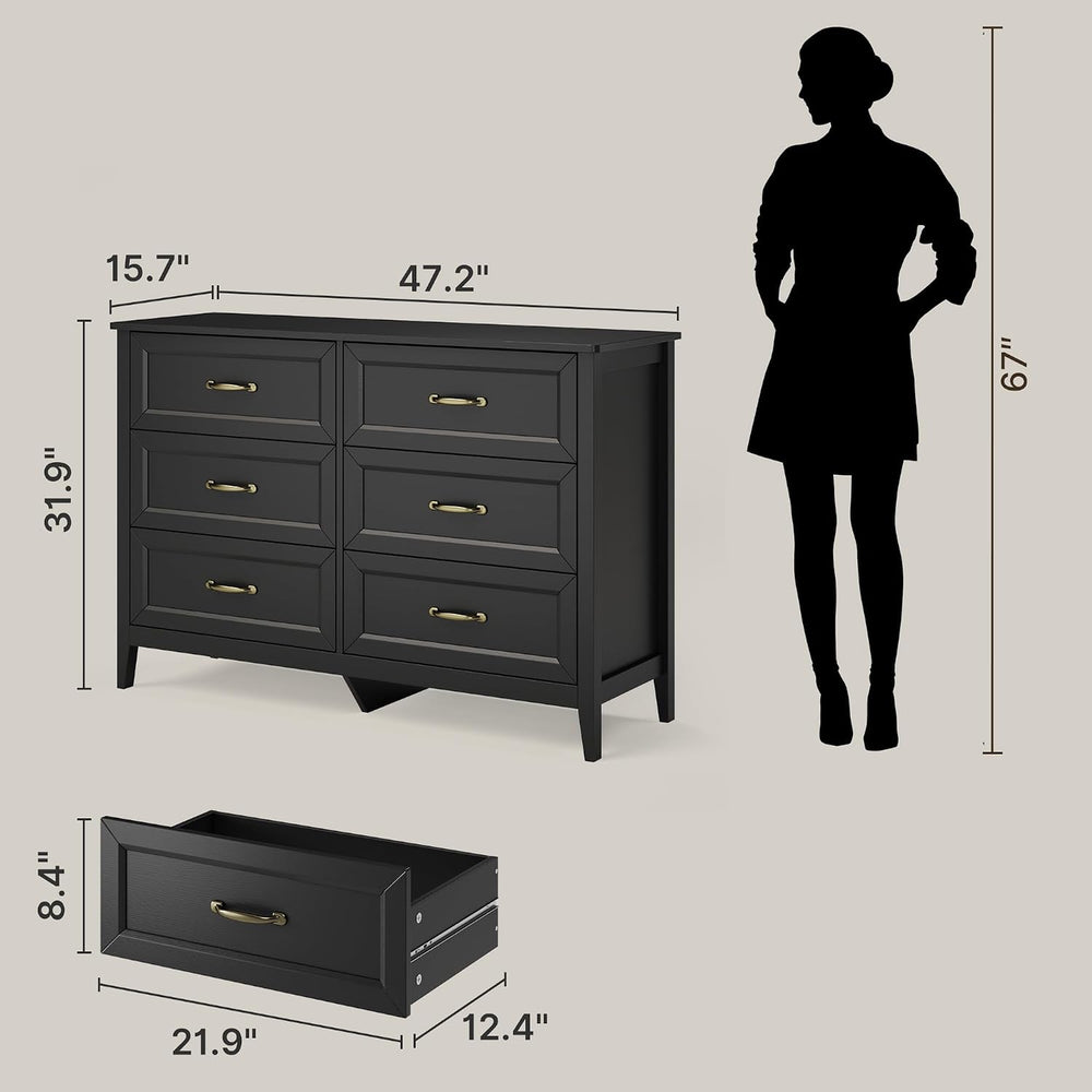 Gizoon 2-Piece Bedroom Furniture Set, 2-PC Dresser Set for Bedroom, Includes ...