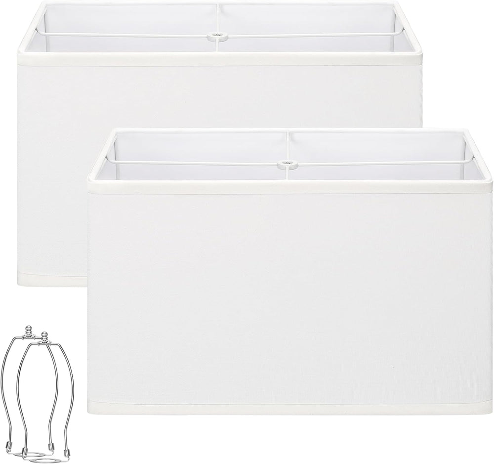 Rectangular Lamp Shades Set of 2, 16"L x 8"W x 10"H, Large Rec...