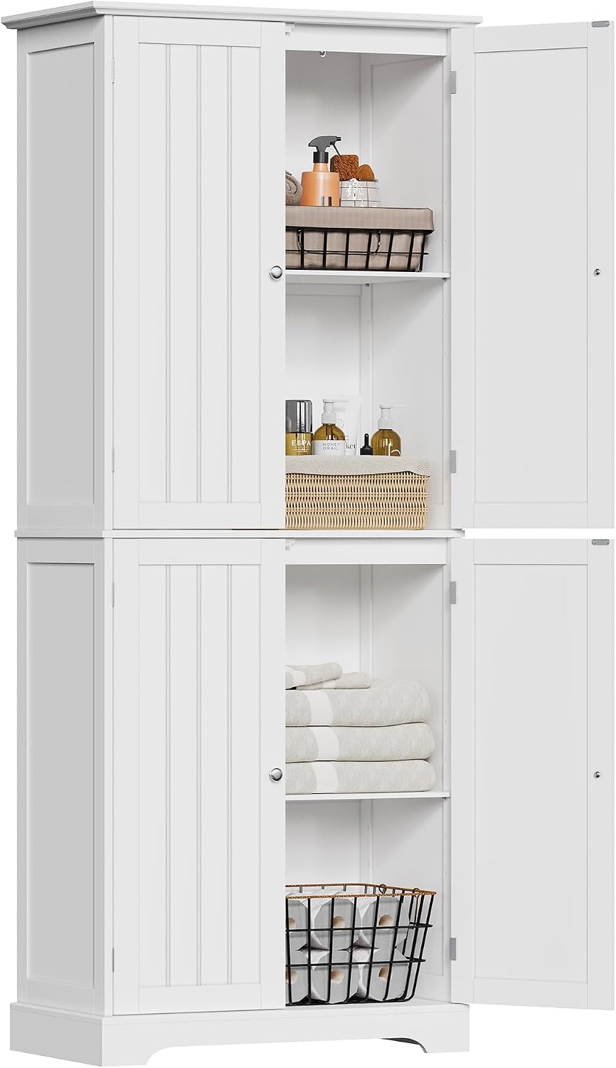 ChooChoo Bathroom Floor Cabinet with Adjustable Shelves