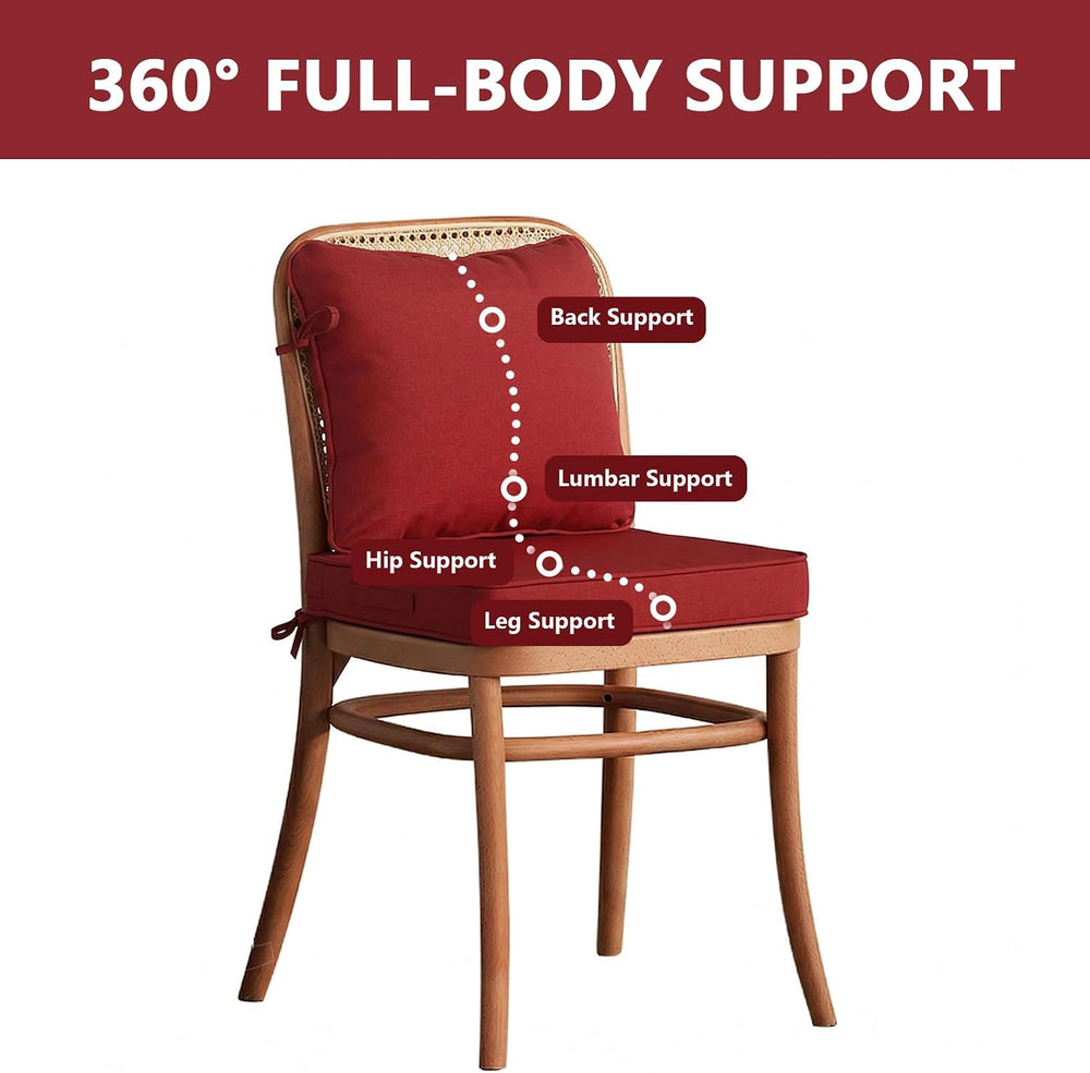 Goodgoods 19x19 Outdoor Deep Seat Cushions, 30D Foam, Chili
