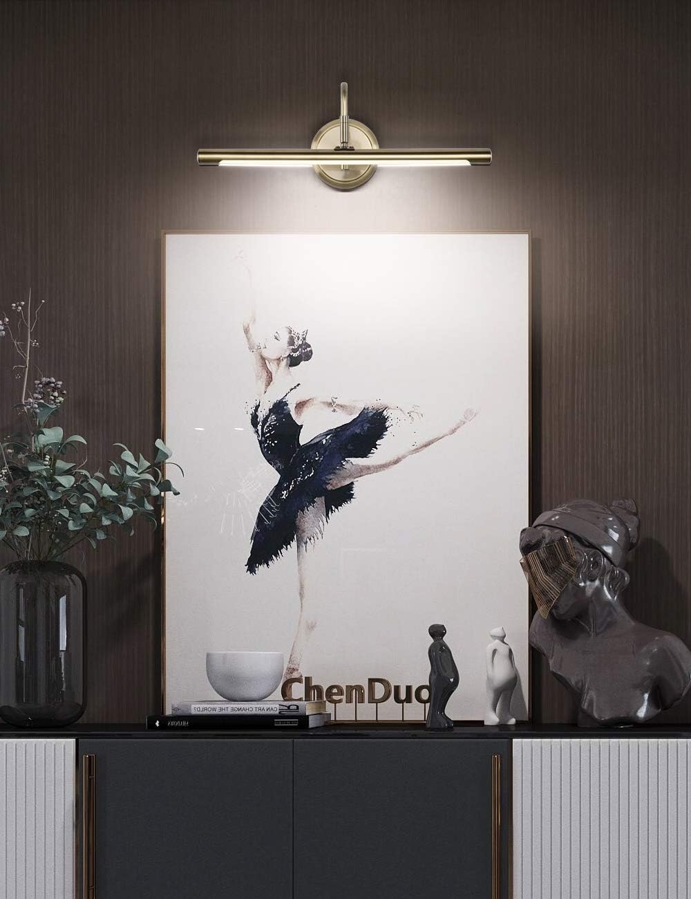 JOOSENLUX Modern LED Picture Lights Fixtures,Art Decor Metal Artwork Mini Acc...