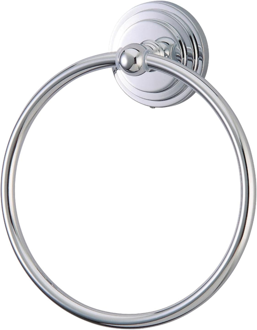 Kingston Brass BA2714C Milano Towel-Ring, 6-Inch, Polished Chrome