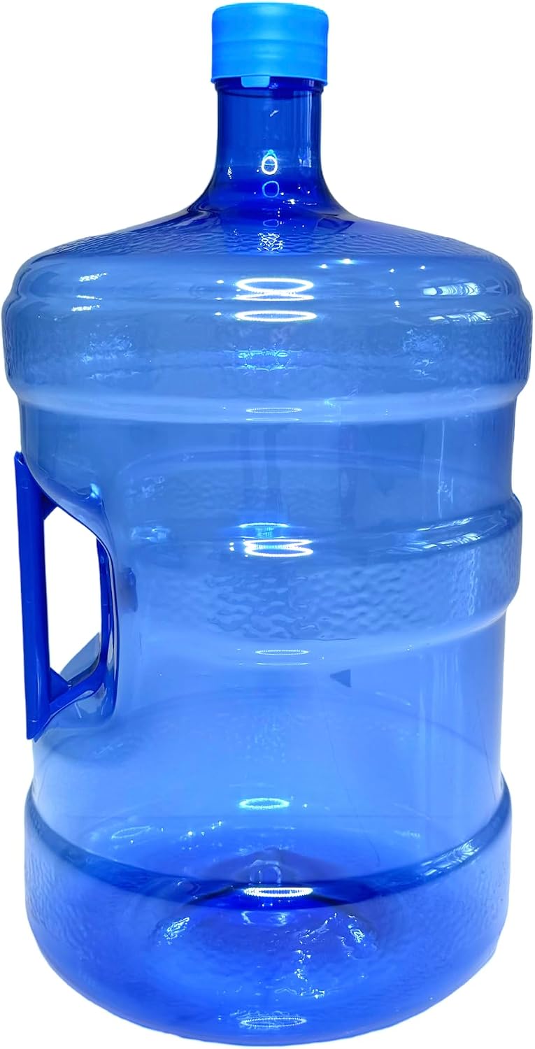 EcoForm 5 Gallon Water Jug with 2 Reusable Silicone Caps - BPA-Free Refillabl...
