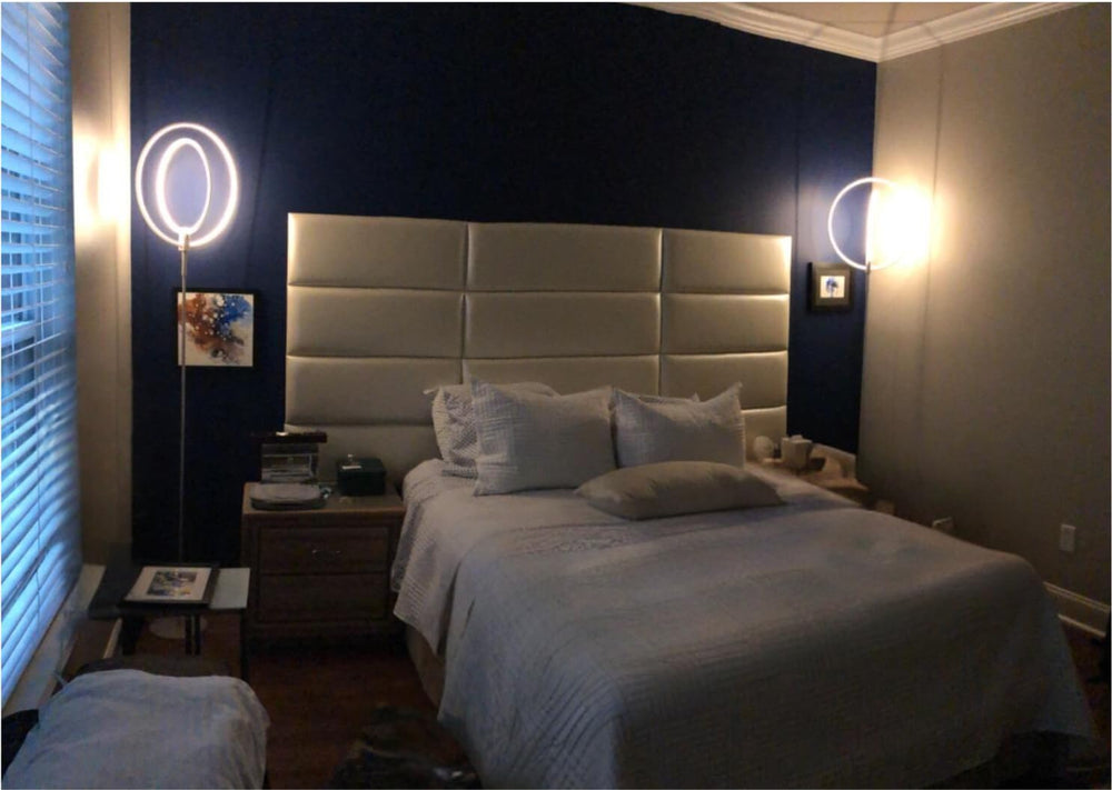 Brightech Eclipse Dimmable LED Floor Lamp, Modern Torchiere Floor Lamp for Li...