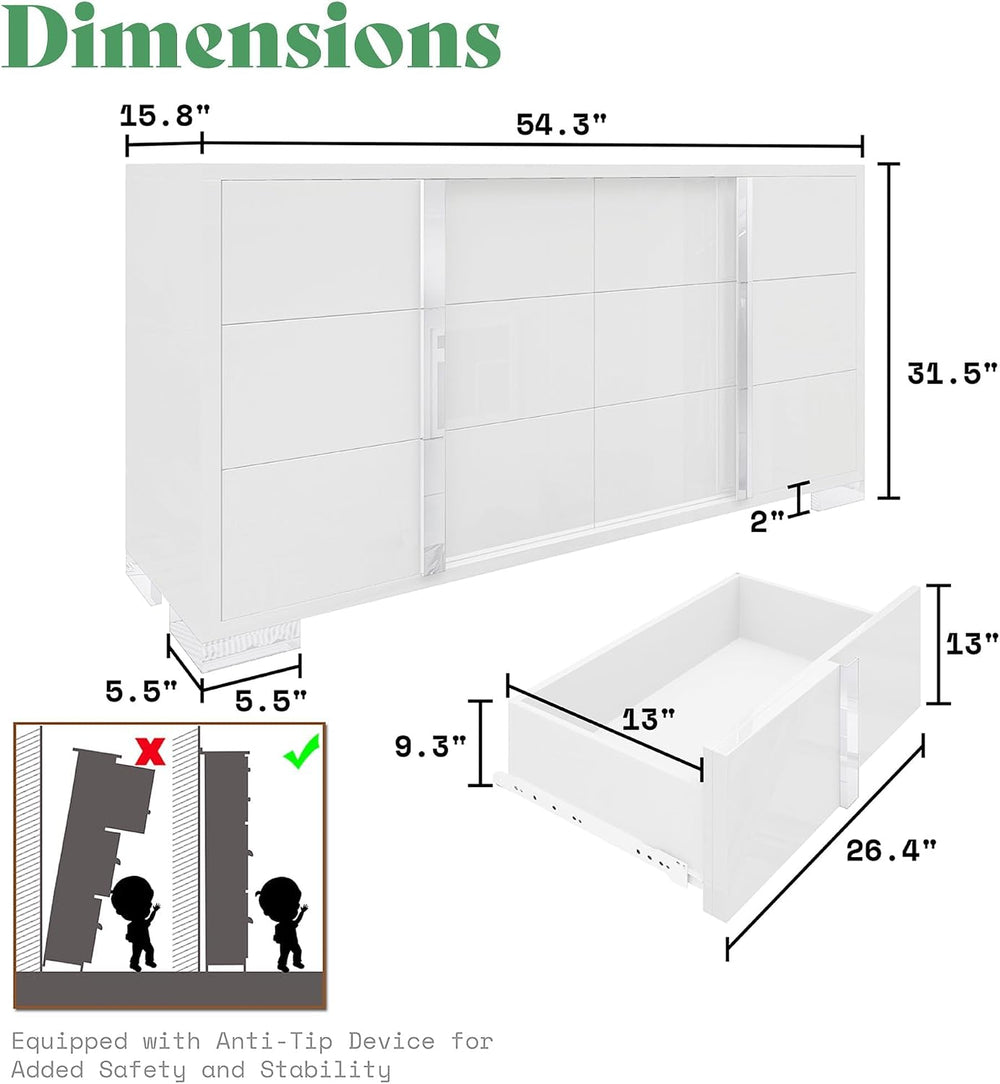 AMERLIFE 4 Piece Bedroom Furniture Set, Upholstered King Size Bed Frame with ...