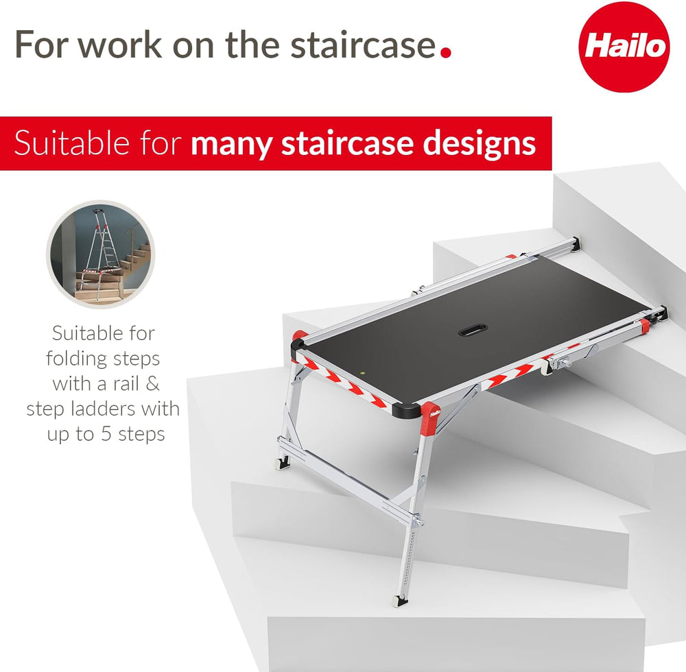 TP2 Plus Work & Staircase Platform Length and Height-Adjustable Telescopic
