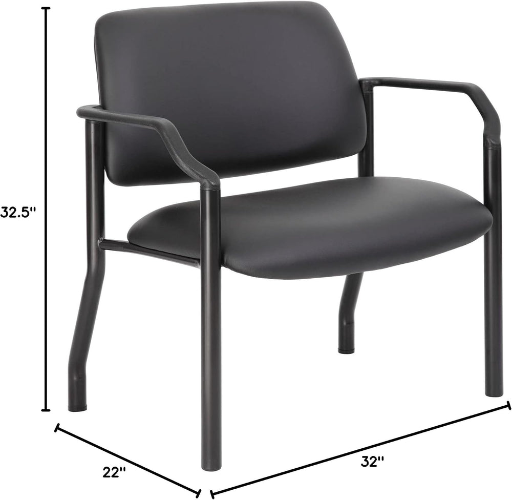 Boss Office Products Guest Chair 500 lb. Weight Capacity in Black
