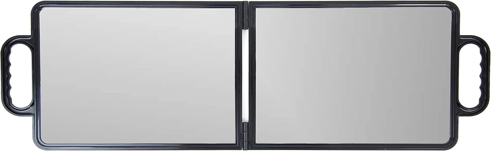 Large Folding Mirror with Double Handle - Rectangular Salon Barber Mirror