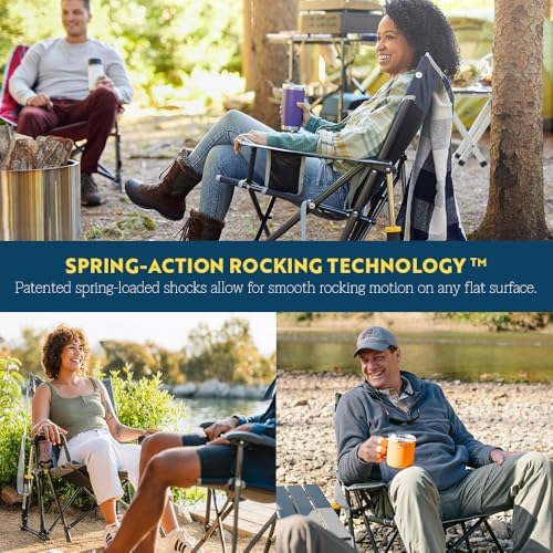 GCI Outdoor Kickback Rocker Camping Chair - Indigo Blue