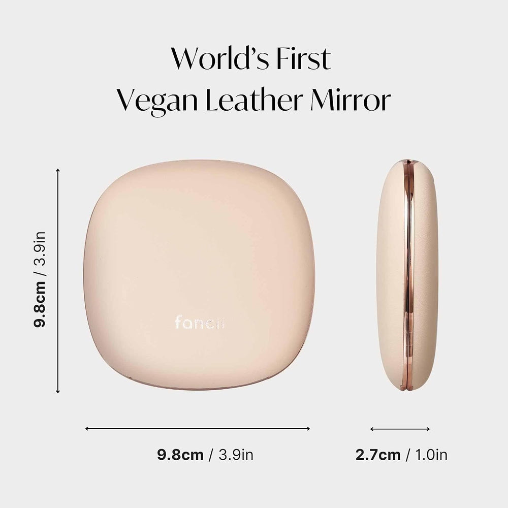 Fancii Mila 2 Compact Makeup Mirror with LED Light, Rechargeable, 10x /1x Mag...