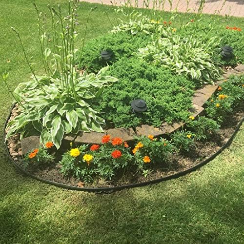 Landscape Edging 33FT,Garden Edging Borders [Extra Tall 4IN High] Flexible La...