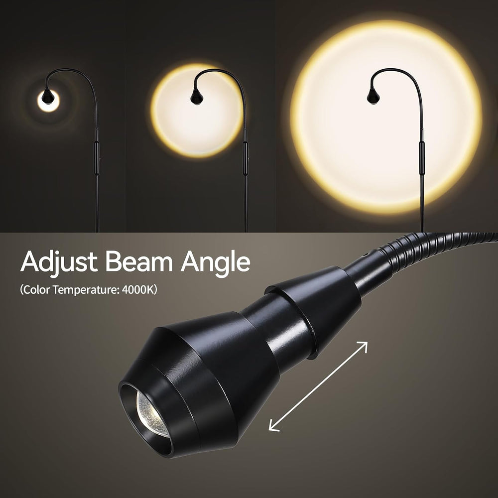SUNMORY Adjustable LED Beam Floor Lamps for Living Room, Reading Lamp