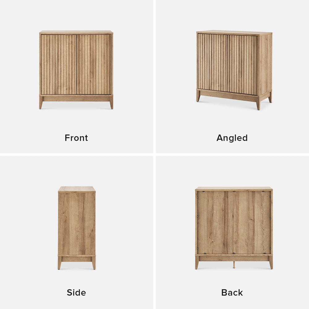 mopio Brooklyn Storage Cabinet, Sideboard, Credenza (Oak, Single)