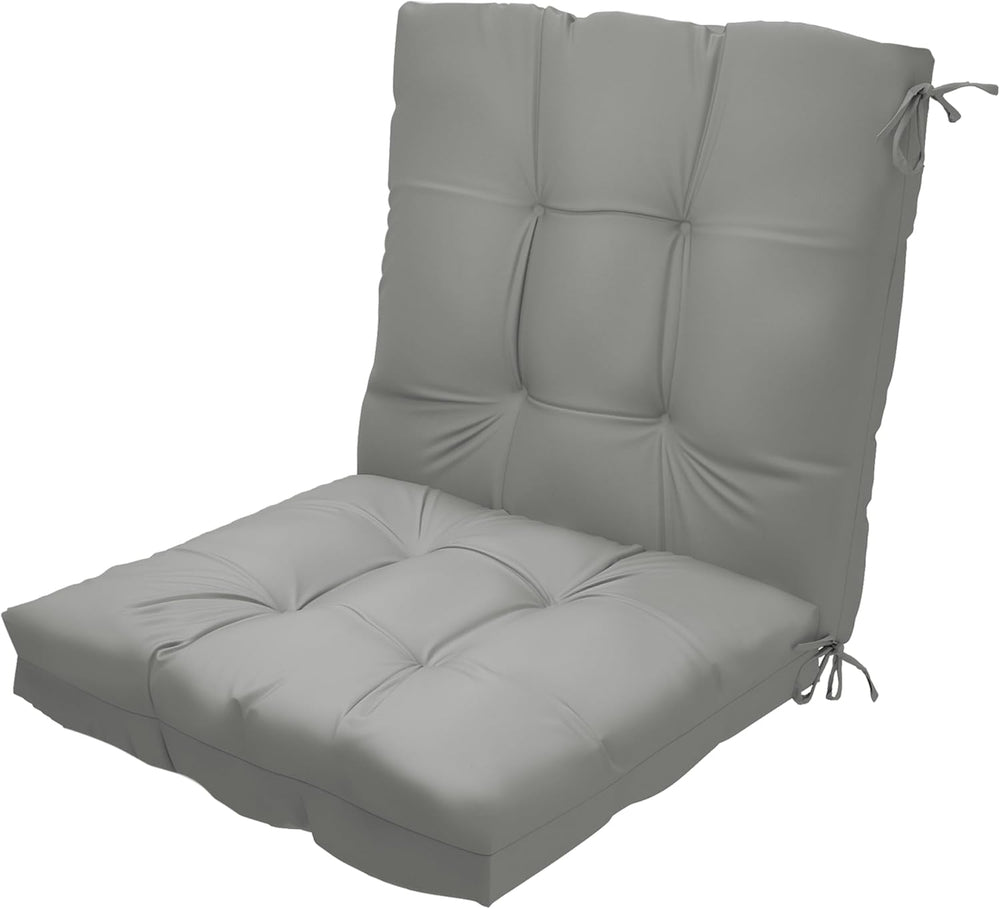 Outdoor High Back Chair Cushions 42"x 21" x 4", Waterproof Pat...