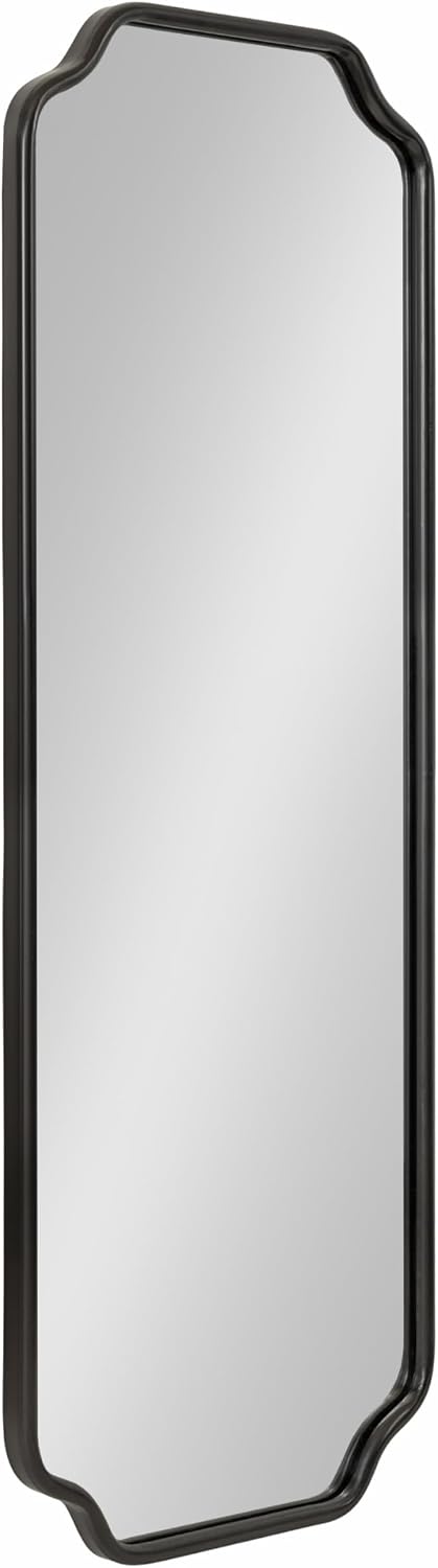 Kate and Laurel Plumley Modern Scalloped Full-Body Wall Mirror