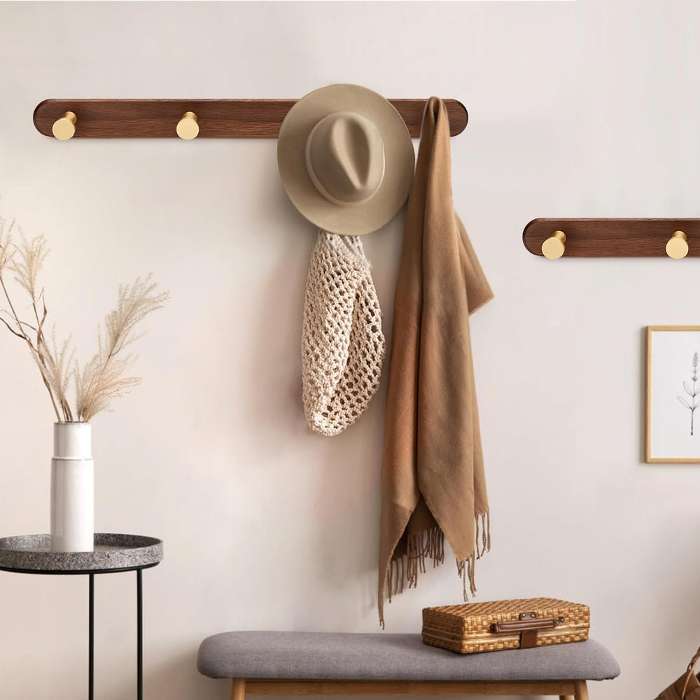 SARIHOSY] Wall Mounted Coat Rack,Multi Hook Hangers,Entryway Hanging Coat Rac...