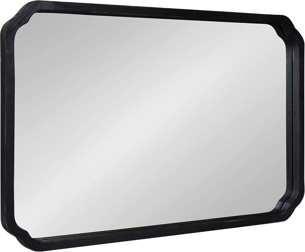 Kate and Laurel Marston Wood Framed Wall Mirror