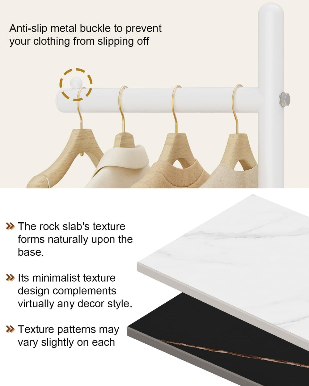 Yawinhe Metal Coat Stand with Square Base,68.5 Inches High,White,1-Pack