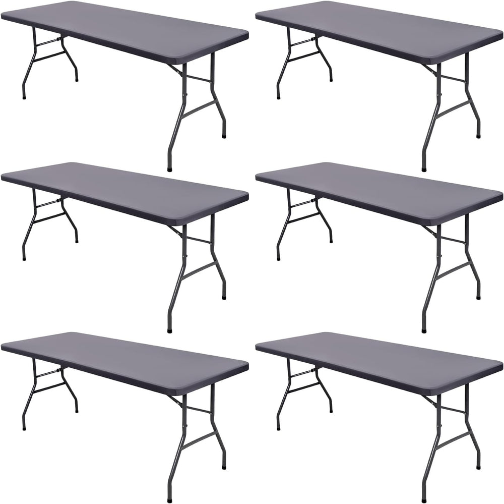 6 Pack Picnic Table Cover Outdoor Elastic Fitted Tablecloths for 6 Foot Recta...