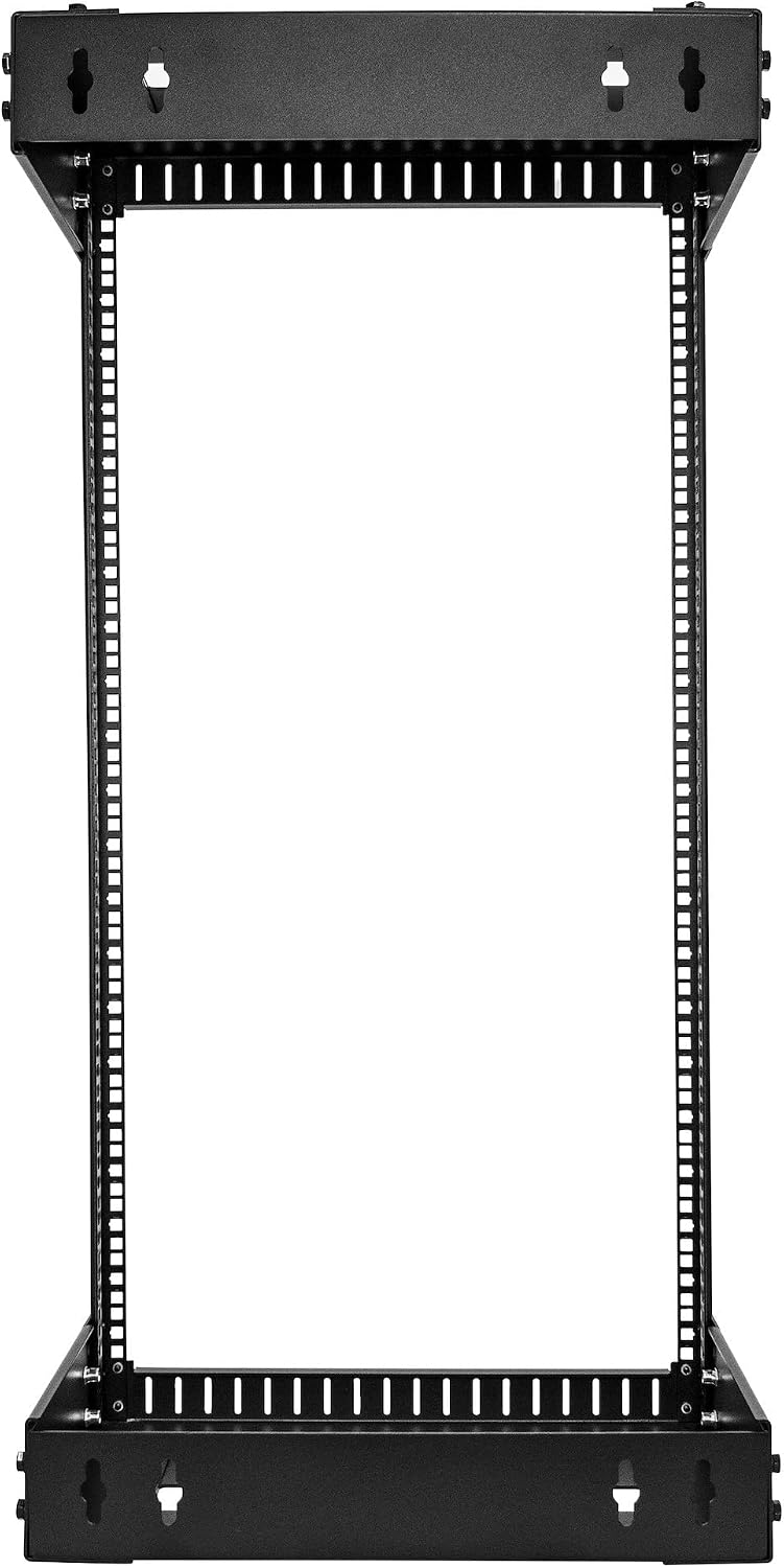 StarTech 21U 2-Post Wall Mount Open Frame Rack, 19in (RACK-21U-20-WALL-OA)