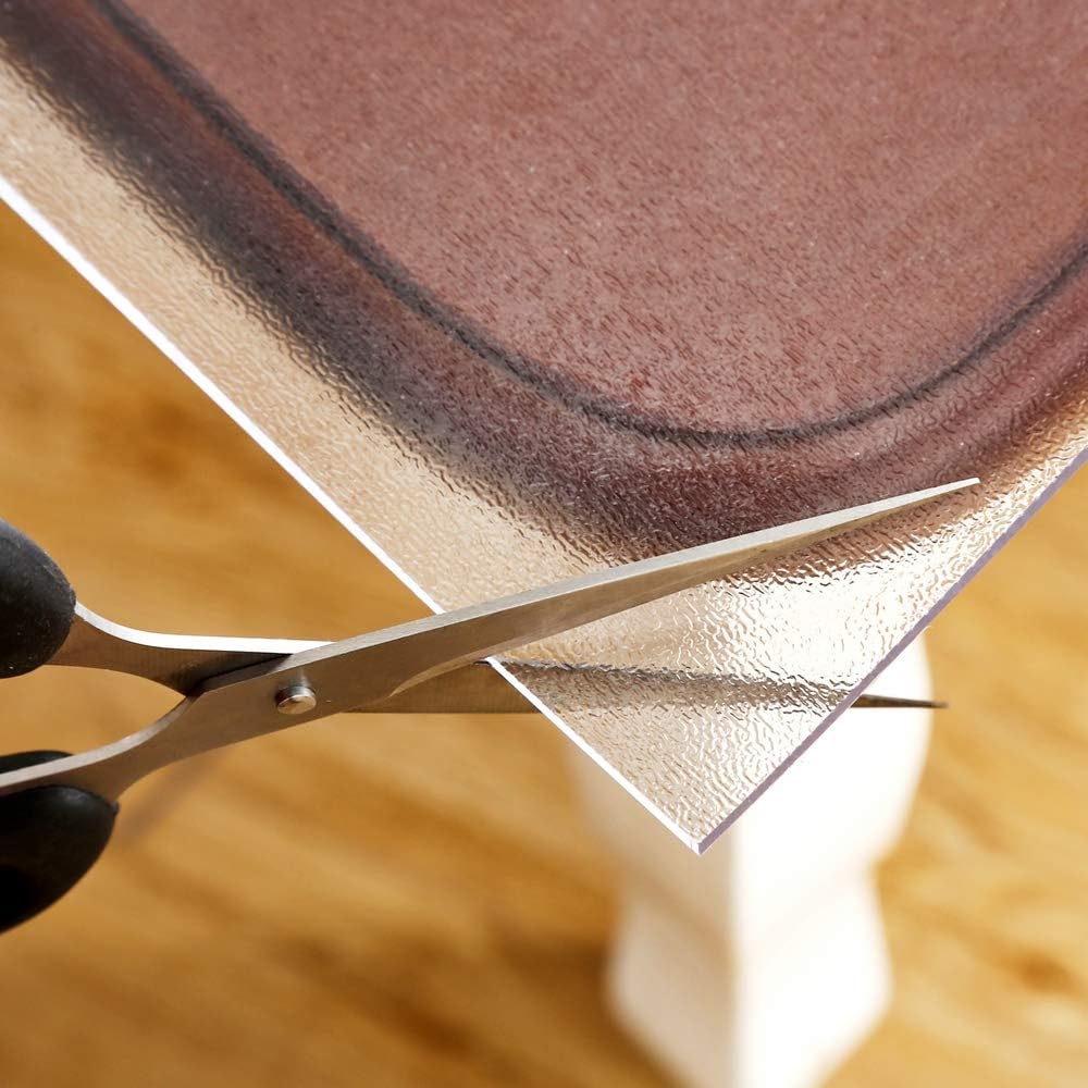 NECAUX Frosted PVC Table Cover Protector 18 x 60 Inch 1.5mm Thick