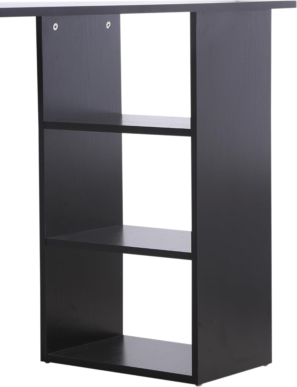 HOMCOM 47" Computer Desk with Drawers for Home Office, Black