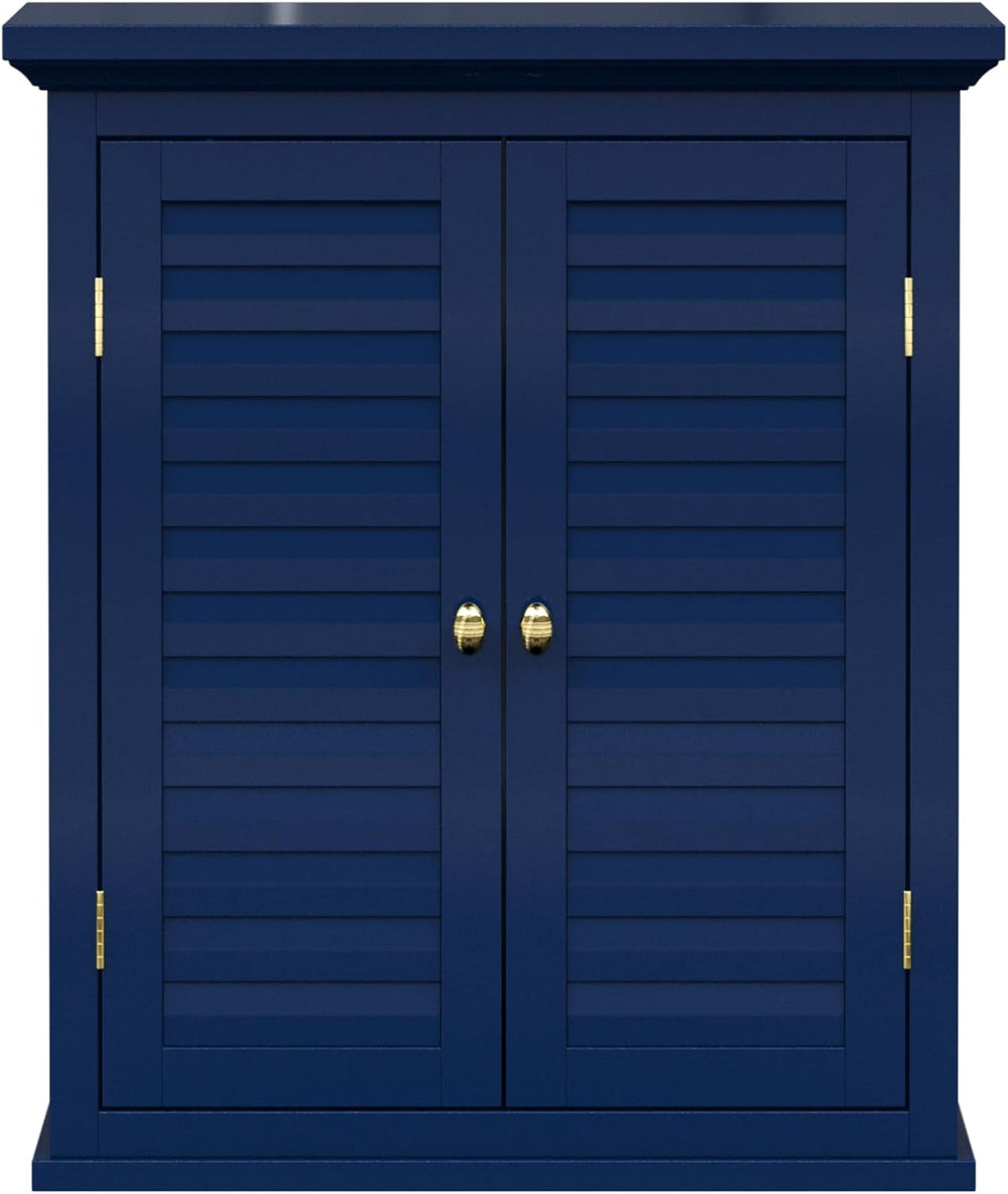 Teamson Home Glancy Wall Cabinet, Navy Blue