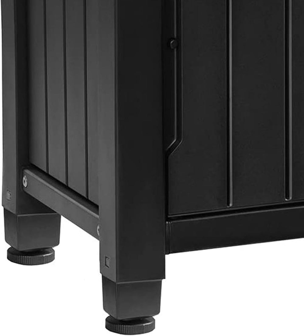 Keter Unity Small 40 Gallon Grill Prep Table and Storage Cart, Grey – BBQ Sta...