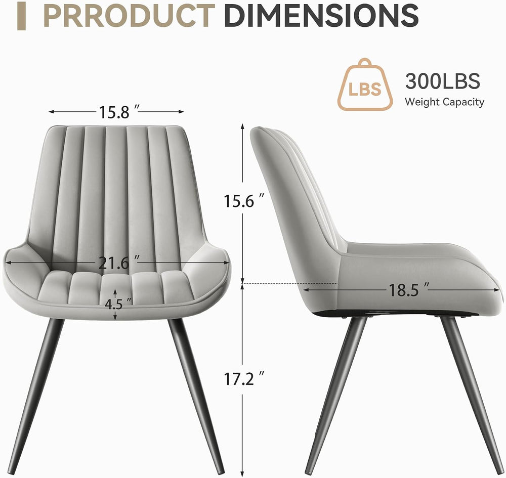 Nebuaegis Modern Dining Chairs Set of 6,Upholstered Dining Room Chairs with T...