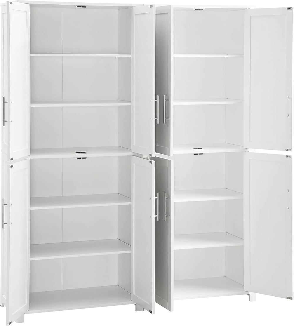 Crosley Furniture Savannah 2-Piece Pantry Storage Cabinet Set