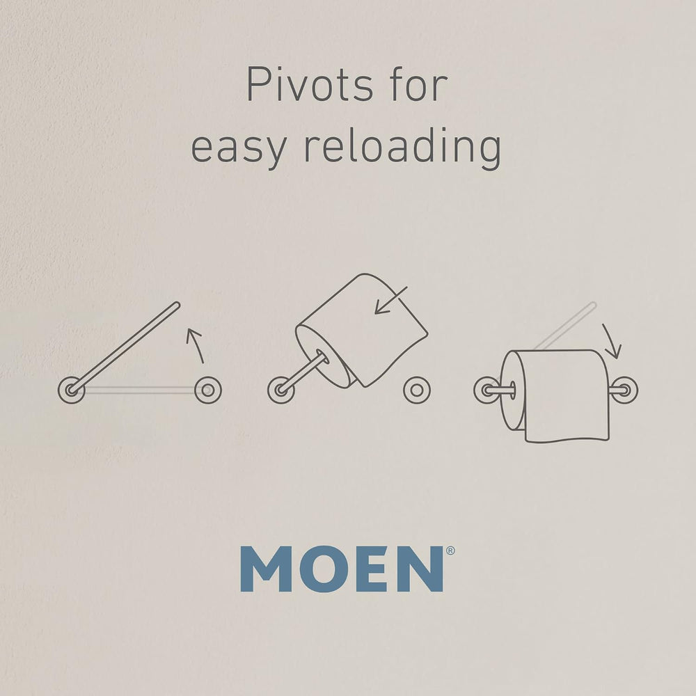 Moen Y1394BN Wellton 4-Piece Bathroom Accessory Set, Brushed Nickel, Includes...