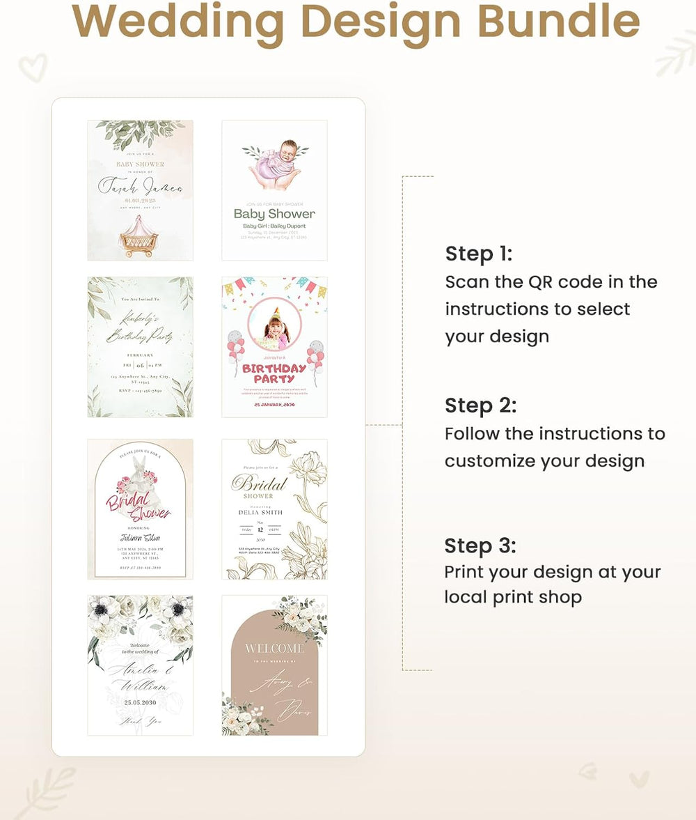Wedding Welcome Sign Stand, White Sign Holder, Includes Design Bundle