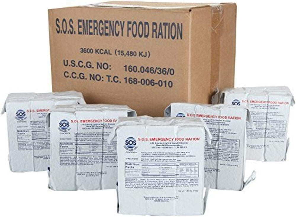 SOS Food Labs Rations Emergency 3600 Calorie Food Bar - 3 Day / 72 Hour Packa...