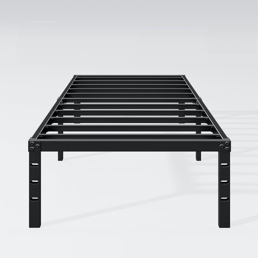 Hafenpo 14 Inch Twin Bed Frame, Under Bed Storage, Black