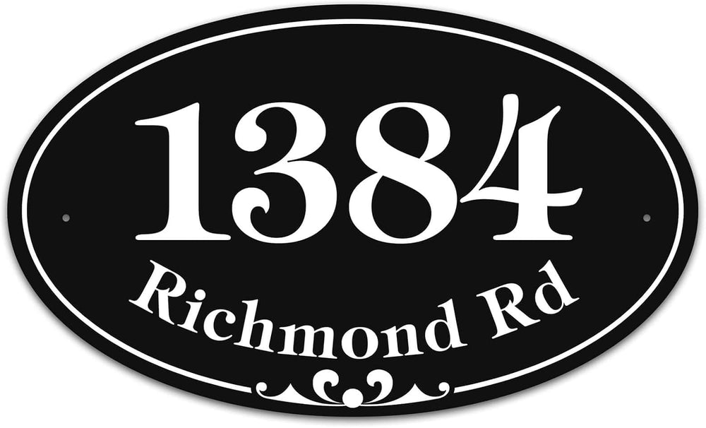 My Sign Center House Address Sign, House Address Plaque, Indoor/Outdoor Use, ...