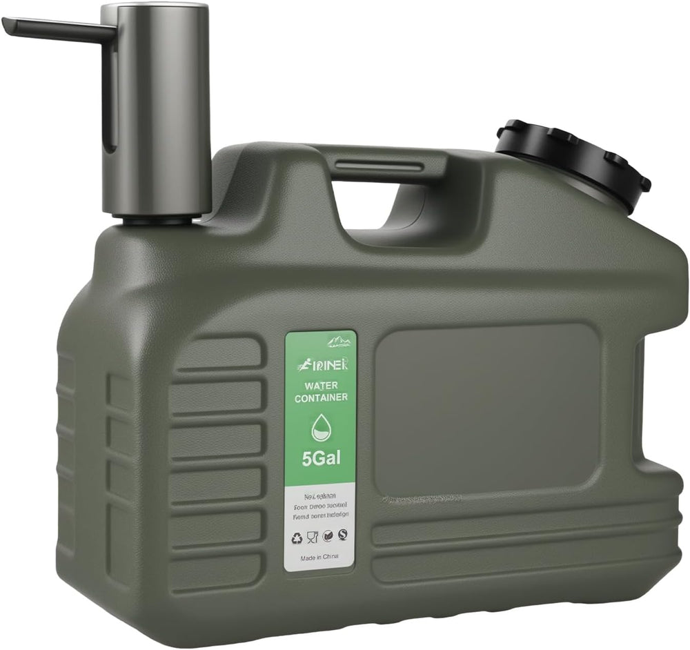 5 Gallon Water Jug, Bpa Free Portable Large Water Jug, Emergency Water Storag...