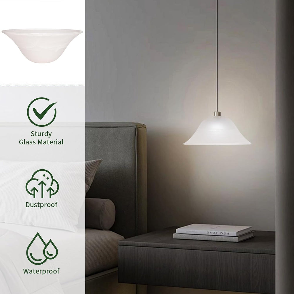 Glass Lamp Shade Replacement for Torchiere Floor Lamps, Lamp Shade for Floor ...