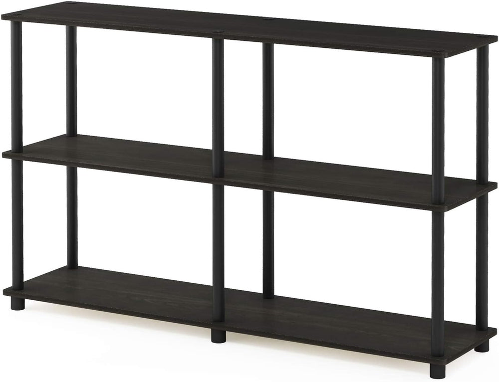 Furinno Turn-N-Tube Toolless Assembly Storage Shelves, 3-Tier 47.4 Inch Book ...