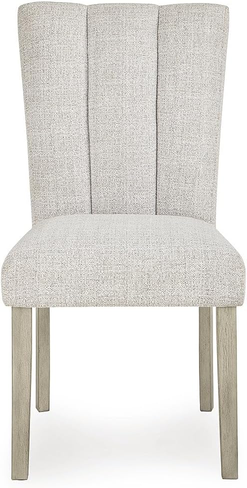signature design by ashley upholstered dining chairs set, side view