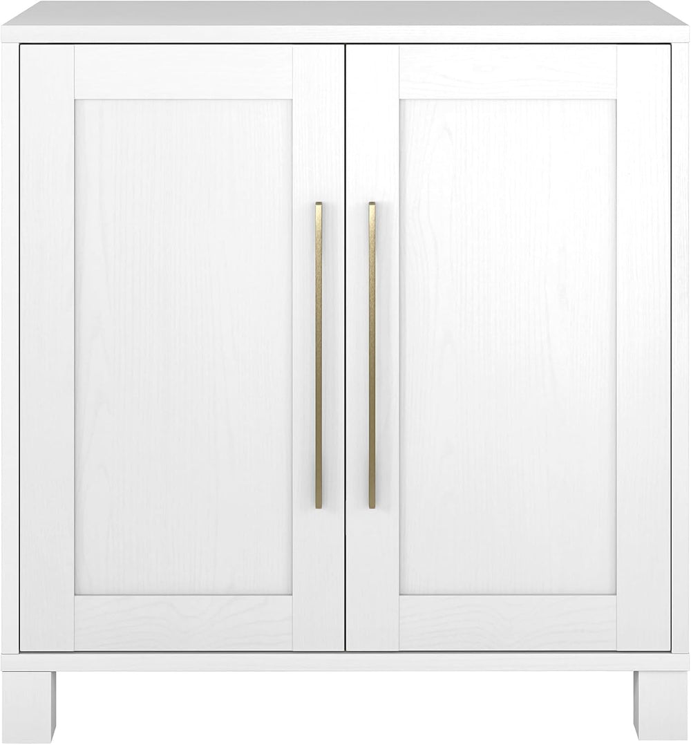 Henn&Hart 28" Accent Cabinet, Sideboard Buffet, Cloud White