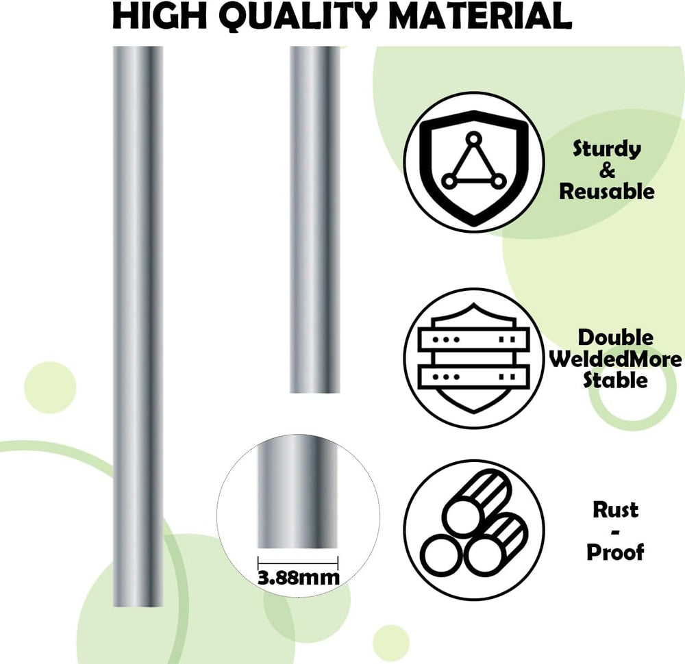 Yard Sign Stakes 100 Pack Heavy Duty Metal H-Stakes Frame