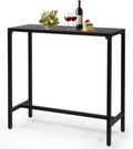 Outvita Outdoor Bar Table, Heavy Duty 40" Metal Table for Balcony Bistro