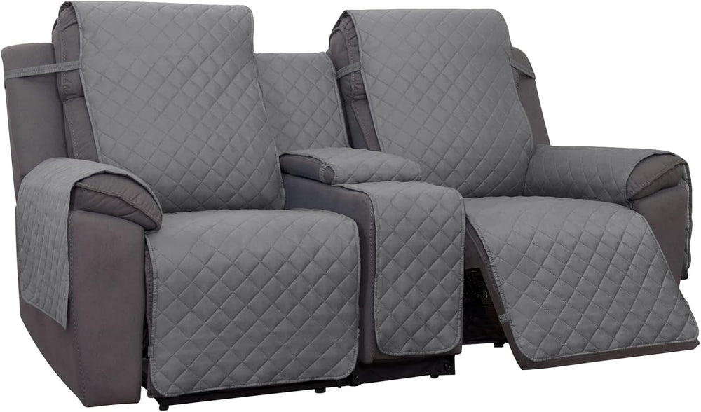 PureFit Water Resistant Reversible Loveseat Recliner Couch Cover for Double w...